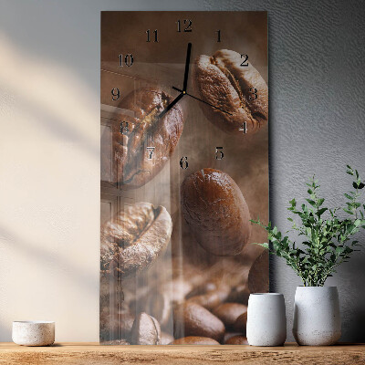 Horloge verticale en verre Haricots