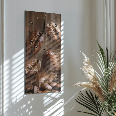 Horloge verticale en verre Haricots