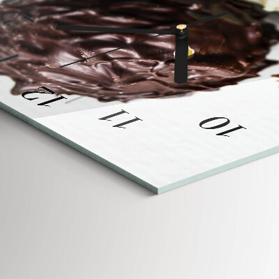 Horloge verticale en verre Perles
