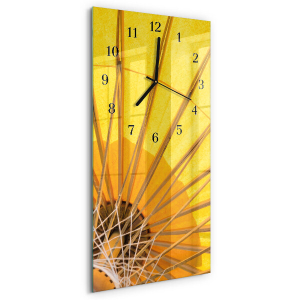 Horloge verticale en verre Parapluie