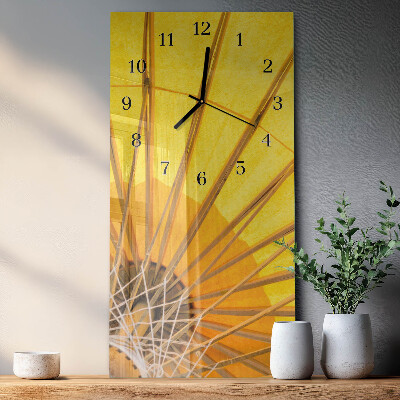 Horloge verticale en verre Parapluie