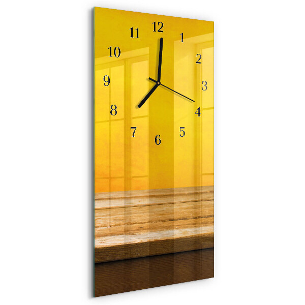 Horloge verticale en verre Tableau