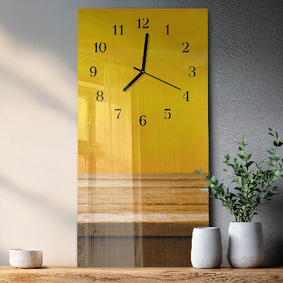 Horloge verticale en verre Tableau