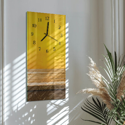 Horloge verticale en verre Tableau