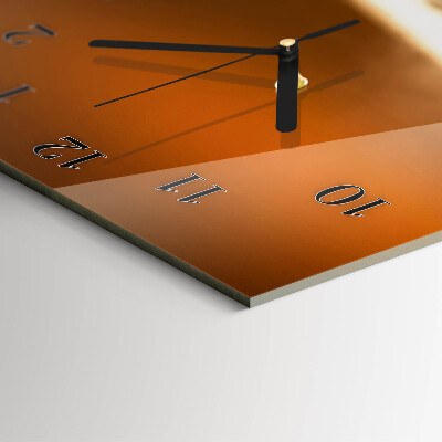 Horloge verticale en verre Café en grains