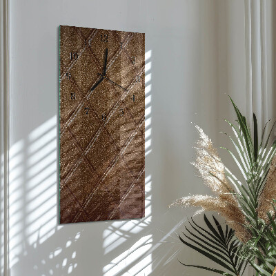 Horloge verticale en verre Diamants