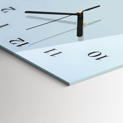 Horloge verticale en verre Fleurs