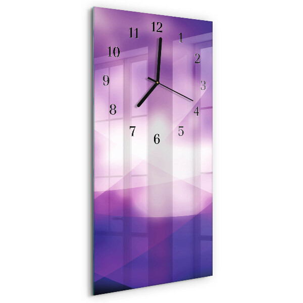 Horloge verticale en verre Modèle