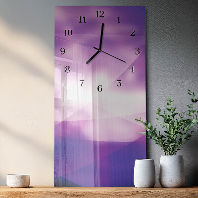 Horloge verticale en verre Modèle
