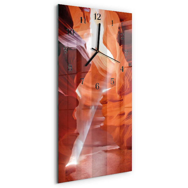 Horloge verticale en verre Grotte