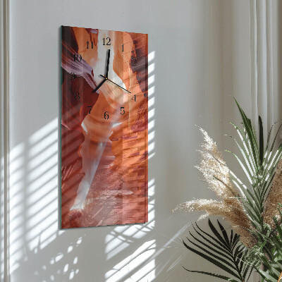 Horloge verticale en verre Grotte