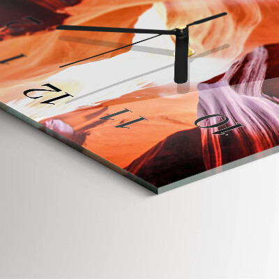 Horloge verticale en verre Grotte