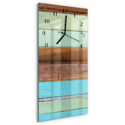Horloge verticale en verre Plaque
