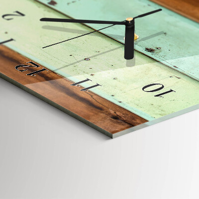 Horloge verticale en verre Plaque