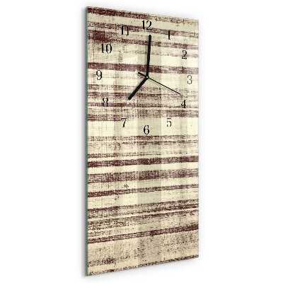 Horloge verticale en verre Toile cirée