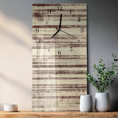 Horloge verticale en verre Toile cirée