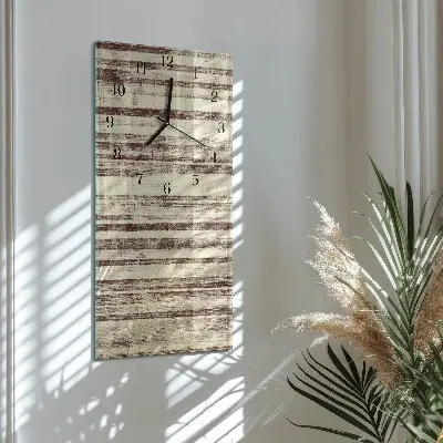 Horloge verticale en verre Toile cirée