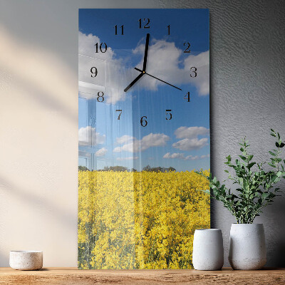 Horloge verticale en verre Champ