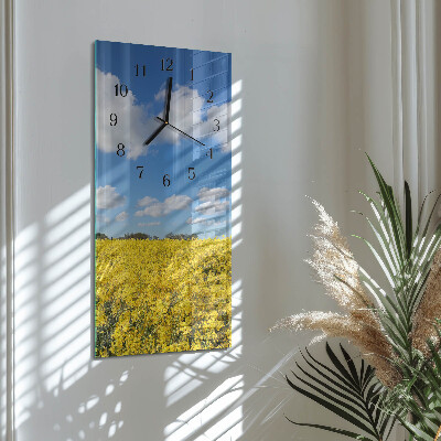 Horloge verticale en verre Champ