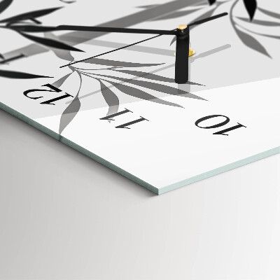 Horloge verticale en verre Bambou