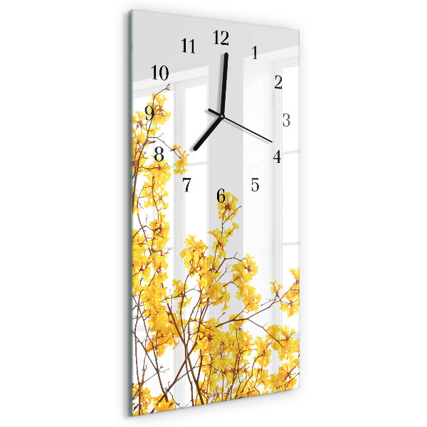 Horloge verticale en verre Arbre