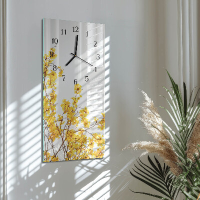 Horloge verticale en verre Arbre