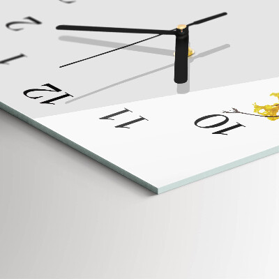 Horloge verticale en verre Arbre