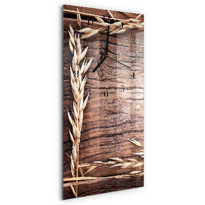 Horloge verticale en verre Table à grains