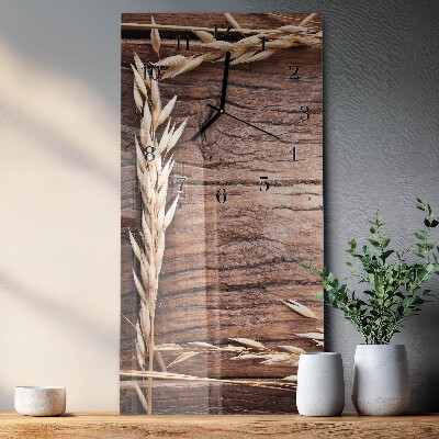 Horloge verticale en verre Table à grains