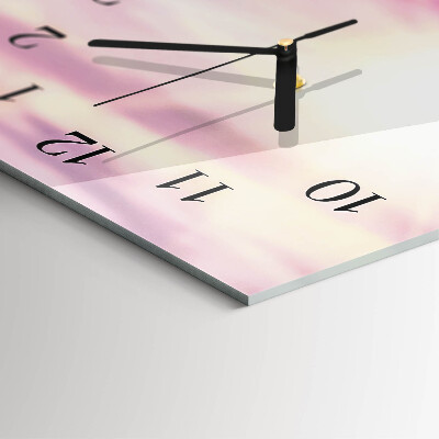 Horloge verticale en verre Lavande