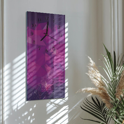 Horloge verticale en verre Modèle