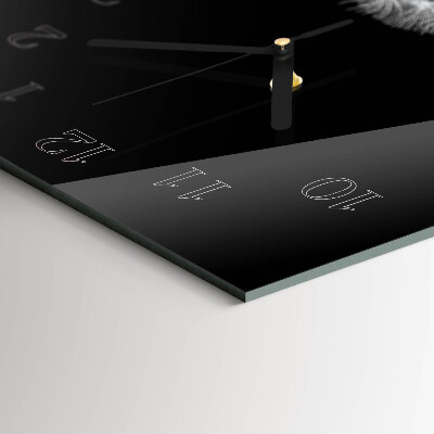 Horloge verticale en verre Pissenlit