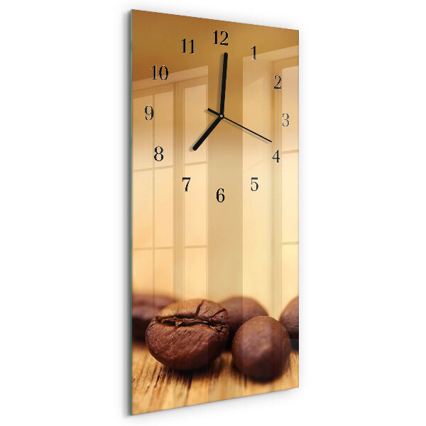 Horloge verticale en verre Haricots