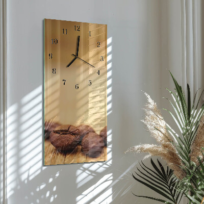 Horloge verticale en verre Haricots
