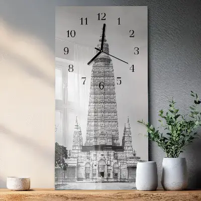 Horloge verticale en verre Perspectives