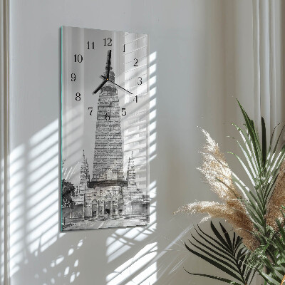 Horloge verticale en verre Perspectives