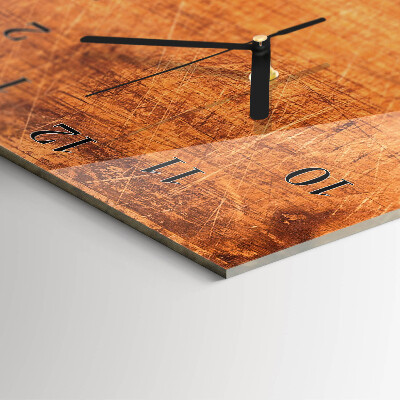 Horloge verticale en verre Planches de bois