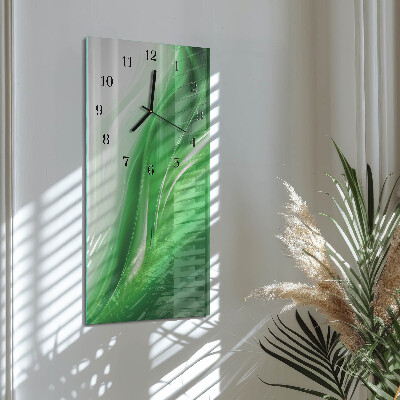 Horloge verticale en verre Abstraction