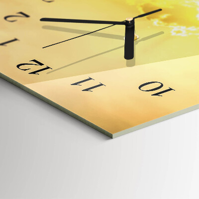 Horloge verticale en verre Champ de maïs