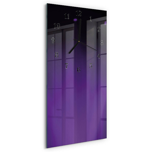 Horloge verticale en verre Modèle