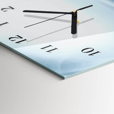 Horloge verticale en verre Lignes abstraites