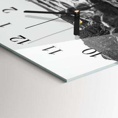 Horloge verticale en verre Pierres