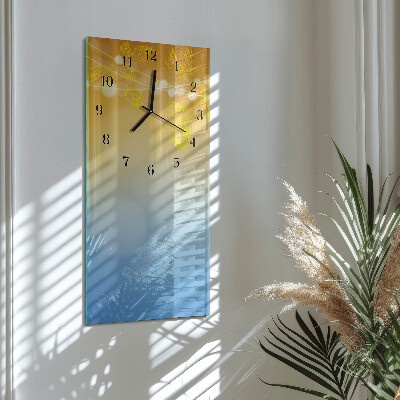 Horloge verticale en verre Modèle