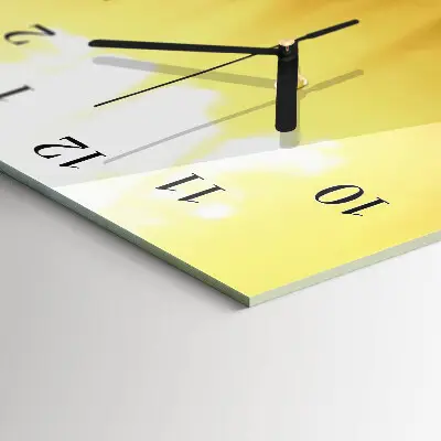 Horloge verticale en verre Tasse