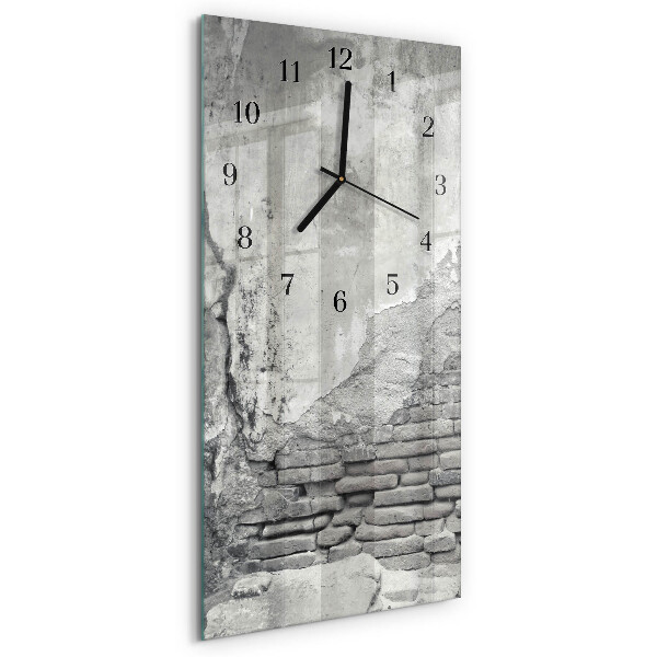 Horloge verticale en verre Mur