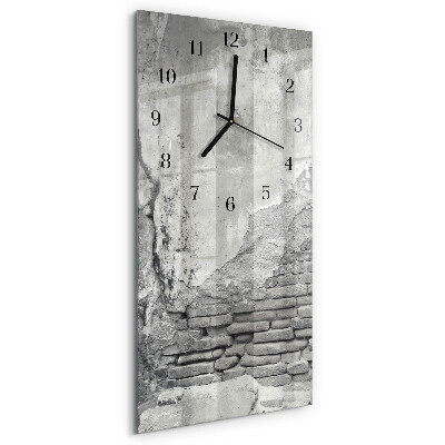 Horloge verticale en verre Mur