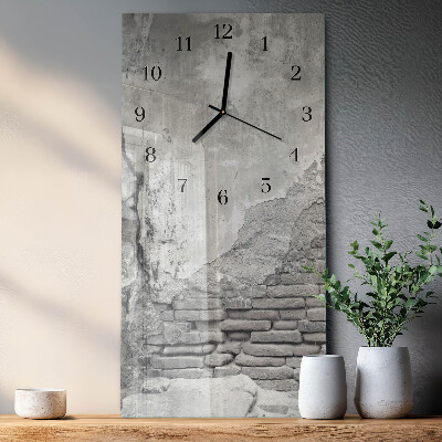 Horloge verticale en verre Mur
