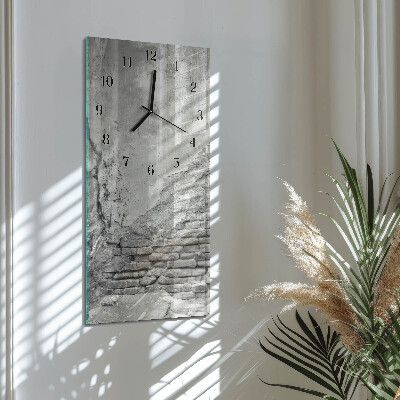 Horloge verticale en verre Mur