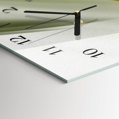 Horloge verticale en verre Lignes abstraites