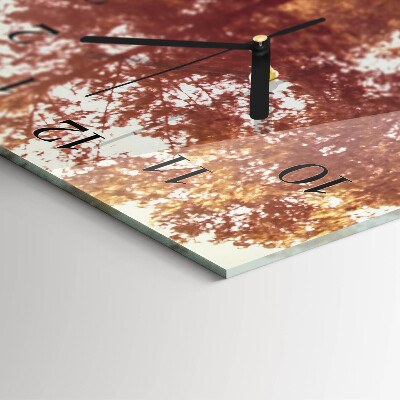 Horloge verticale en verre Pommes de pin